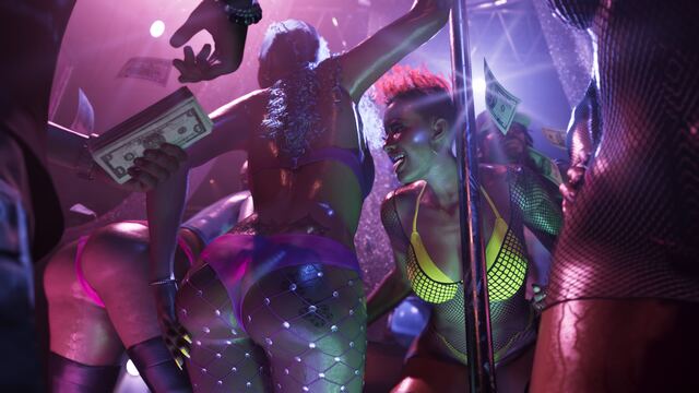 Vice City at night in an official GTA 6 screenshot