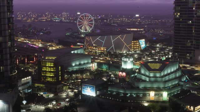 Vice City beachfront in an official GTA 6 screenshot